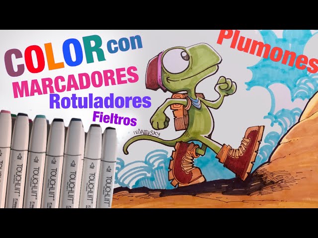 Aprender colores con marcadores.Los Colores Mágicos.Rotulador