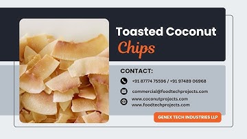 Toasted Coconut Chips Dryer | Static Fluidised Bed Dryer | Genex Tech Industries Dryer