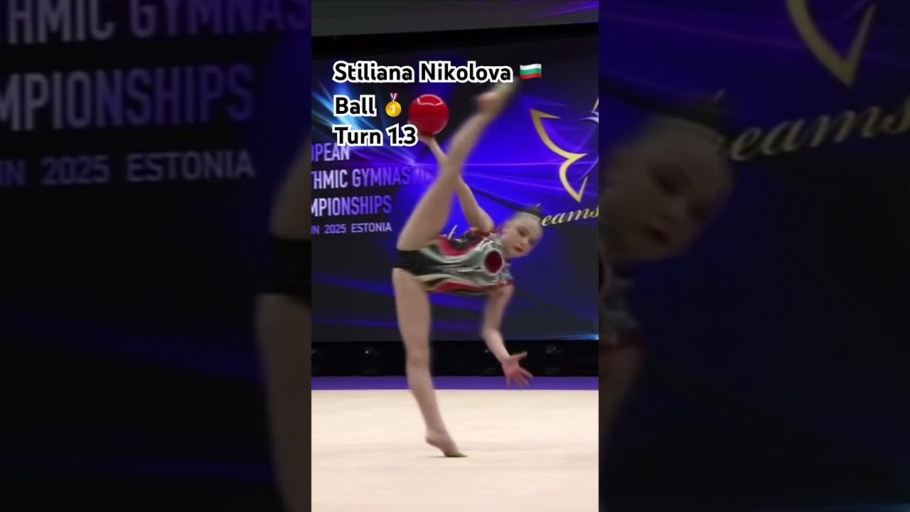 Star Stiliana Nikolova 🇧🇬 Golden Swipe at ECh Finals: Hoop, Ball & Clubs 🥇 
