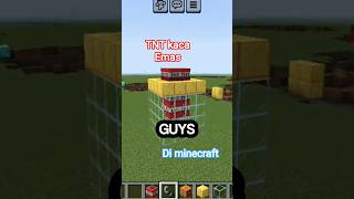 Aku membuat experiment TNT kaca emas Di minecraft #anresta #shorts