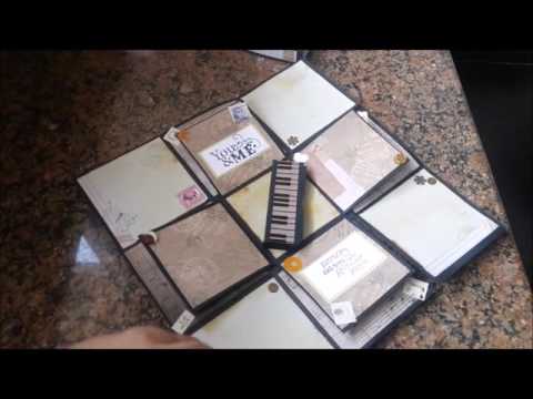 Piano themed explosion box
