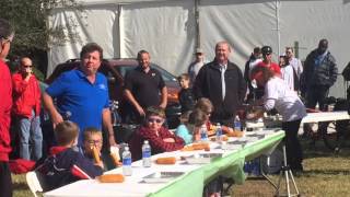 Children participate in Manatee County Fair corn dog eating contest