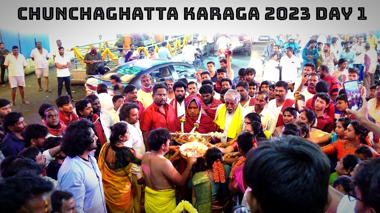 Chunchaghatta Karaga 2023 Day 1 II ಧ್ವಜಾರೋಹಣ II New Karaga Poojari Shiva Kumar