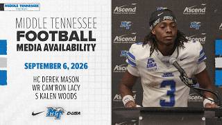 Detalles MTSU Football vs Murray State postgame press conference – 9/5/26 Guía