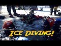 Ice Diving in New Hampshire!  (Cameraman Bill freezes!)