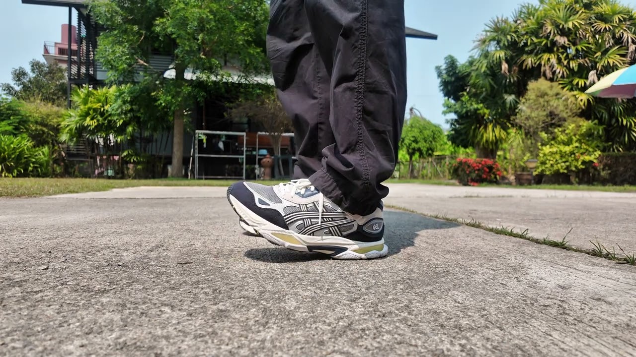 Asics Gel NYC 2.0 - Gravel Cream on feet - YouTube