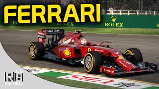 F1 2015 ferrari fictional livery mod: raikkonen vs alonso at australia
gp gameplay