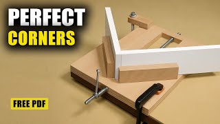 90 Degree Miter Corner Clamp - With PDF plan - DIY
