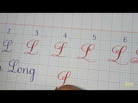 Video viết chữ l thường, L hoa chuẩn, L hoa sáng tạo. ứng... - youtube