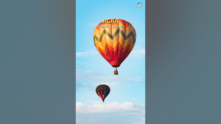 Top 4 Places To Enjoy Hot Air Balloon Ride In india