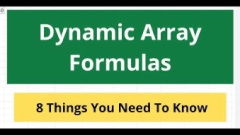 FREE Dynamic ARRAY Formulas Course in Excel 2025 in Hindi