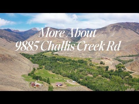 9885 Challis Creek Rd., Challis, ID home video tour
