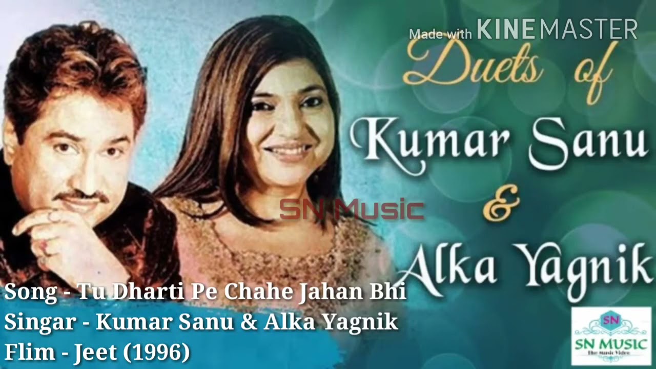 TU DHARTI PE CHAHE JAHA BHI RAHEGI full audio song | jeet movie songs | kumar sanu alka yagnik