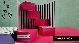 Tower Box ❤ DIY Gift Idea 💫 The Underground Crafter | Saniya Bahalwa