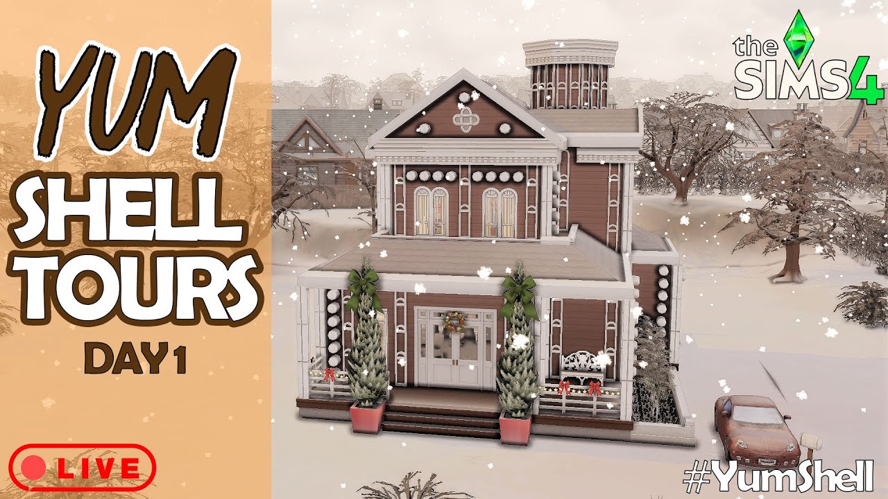 🌟 Sims 4 Yum Shell Challenge Tours You Have to See! [Day 1]