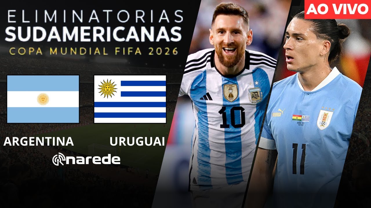 Onde vai passar o jogo da ARGENTINA X URUGUAI Hoje (16/11)? Passa