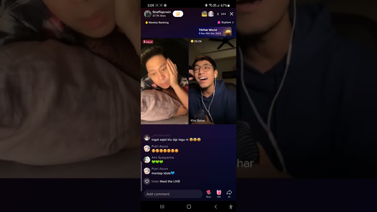 (20) Khai Bahar - One call away + Perfect | Apit Tiktok LIVE