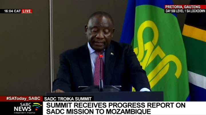 SADC Troika Summit | Opening remarks by President Cyril Ramaphosa