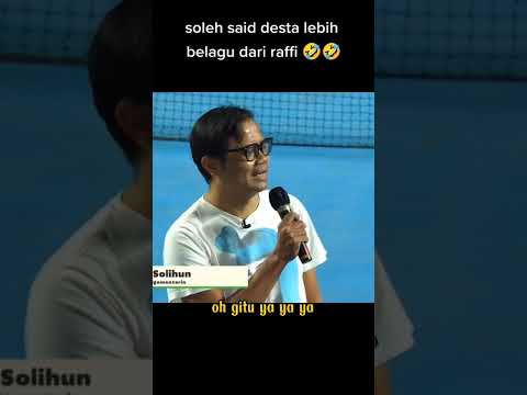 Soleh Solihun Jadi Komentator Di Pertandingan Tenis Raffi Ahmad Vs Desta Solehsolihun Desta 