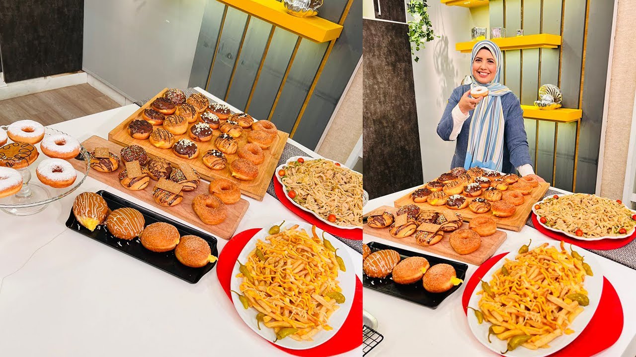 العزومة مع الشيف فاطمة أبو حاتي | فيتوتشيني الدجاج - الدوناتس الإيطالي