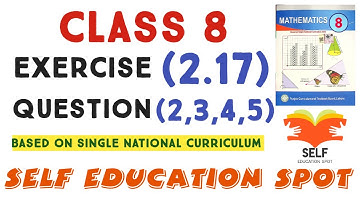 Class 8 Maths New book Exercise 2.17 Question 2,3,4,5 - EX 2.17 Class 8-Q2,Q3,Q4,Q5|8 class ex 2.17