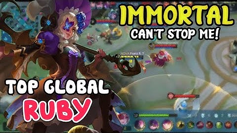 TOP GLOBAL RUBY GAMEPLAY | IMMORTAL!! BEST BUILD 2021 | MOBILE LEGENDS
