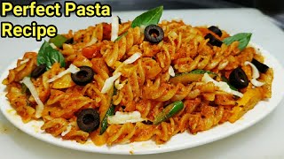 Red Sauce Pasta Authentic Recipe | Indian style Masala Pasta | Pasta Recipe | Chef Ashok