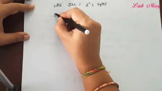 Physical Address Space and Logical Address Space in || 62 || Operating System