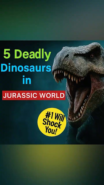 5 Deadliest Dinosaurs in Jurassic World #jurassicworld#ytshorts#viral#dinosaur#indominusrex