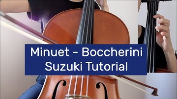 3. Minuet by L. Boccherini - Suzuki Cello Book 3 Tutorial by Cello Studio
