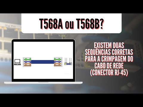 Vídeo: Devo conectar t568a ou t568b?