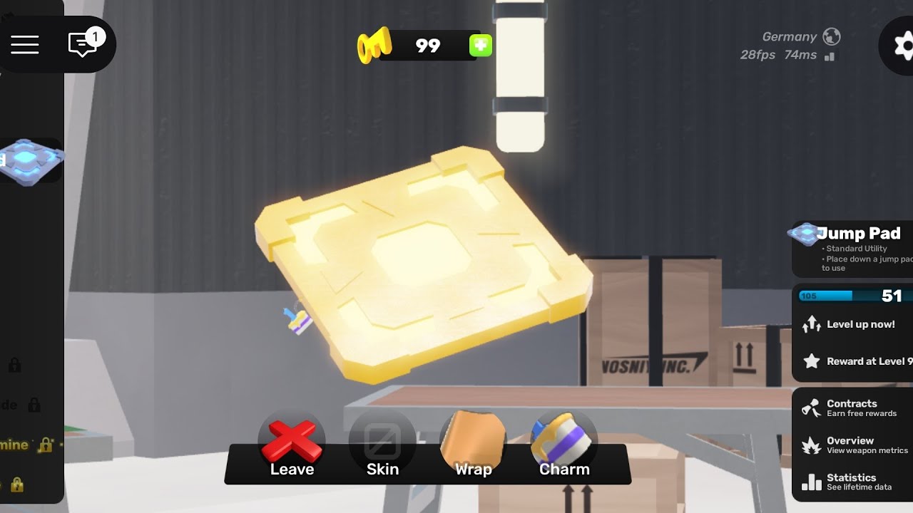 Unlocking gold on the jump pad