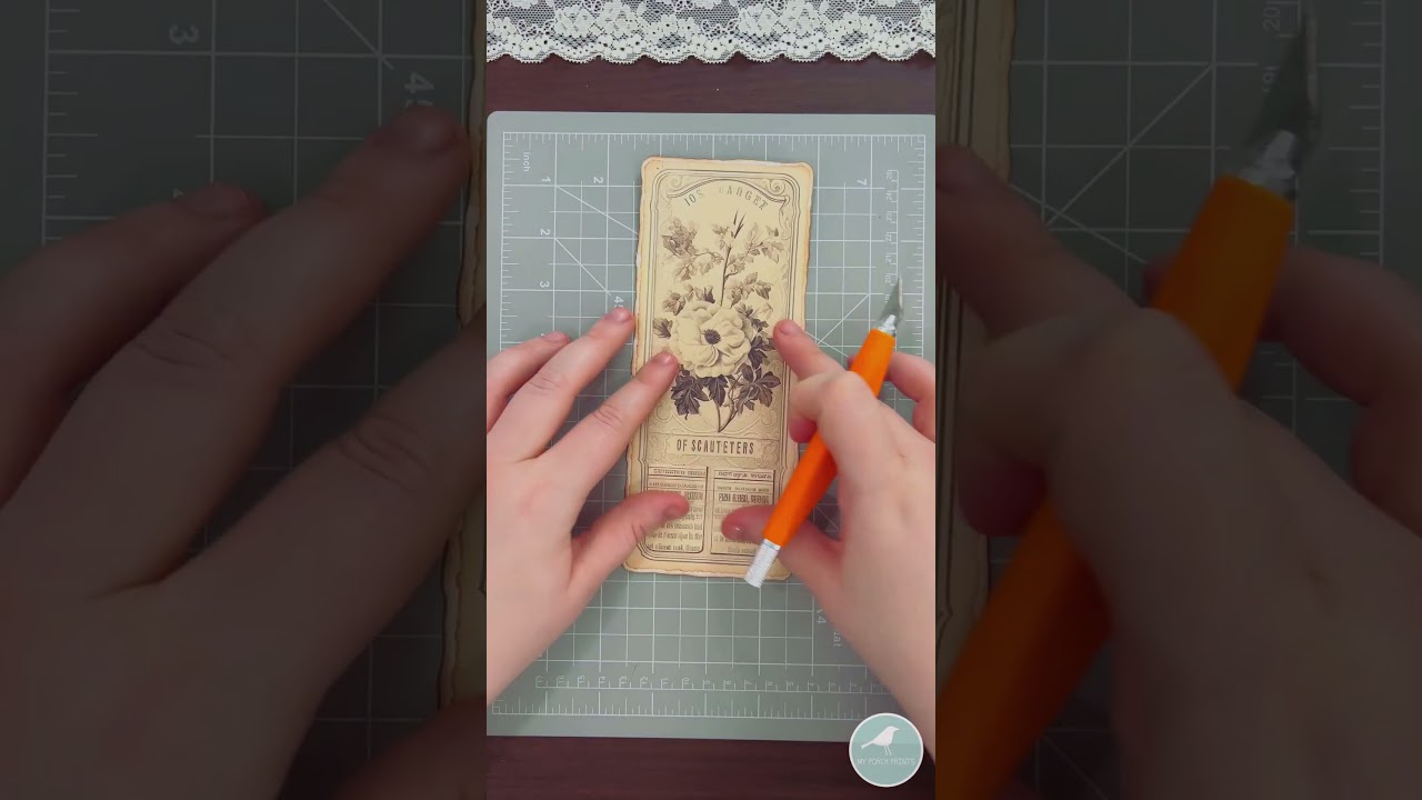 Удобный для начинающих потайной кармашек для ярлыков 🤍 Идеи для украшения дневника в стиле «джонд...