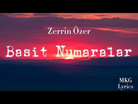 Zerrin Özer Basit Numaralar Lyrics 