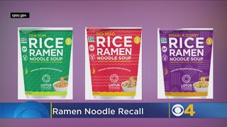 Ramen Noodles Sold At Whole Foods, Amazon Recalled