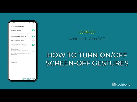 How to Turn OnOff Screen-off gestures - Oppo [Android 11 - ColorOS 11]