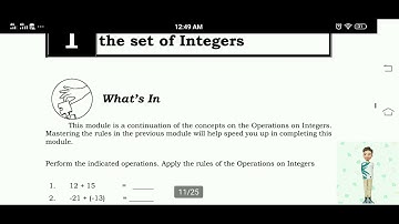 Mathematics 7 Module 4 - Quarter 1 ANSWER KEY