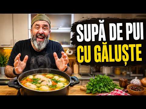 Cum sa faci supa de pui cu galuste