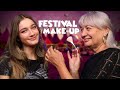 Asmr  makeup artist does my festival makeup makeup tutorial