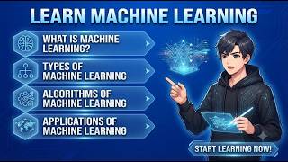 Learn Machine Learning: Complete Guide for Beginners (What, Types, Algorithms, Applications)