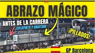 BRIATORE SE QUEDA CON COLAPINTO: EL EMOTIVO ABRAZO ANTES DE LA CARRERA QUE PUDE GRABAR DESDE GRADA