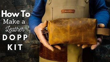 Handmade Dopp Kit Made of Genuine Leather | Toiletry Bag | Leather Craft