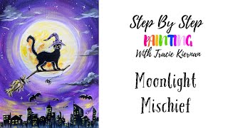 How To Paint Moonlight Mischief - Acrylic Painting Tutorial
