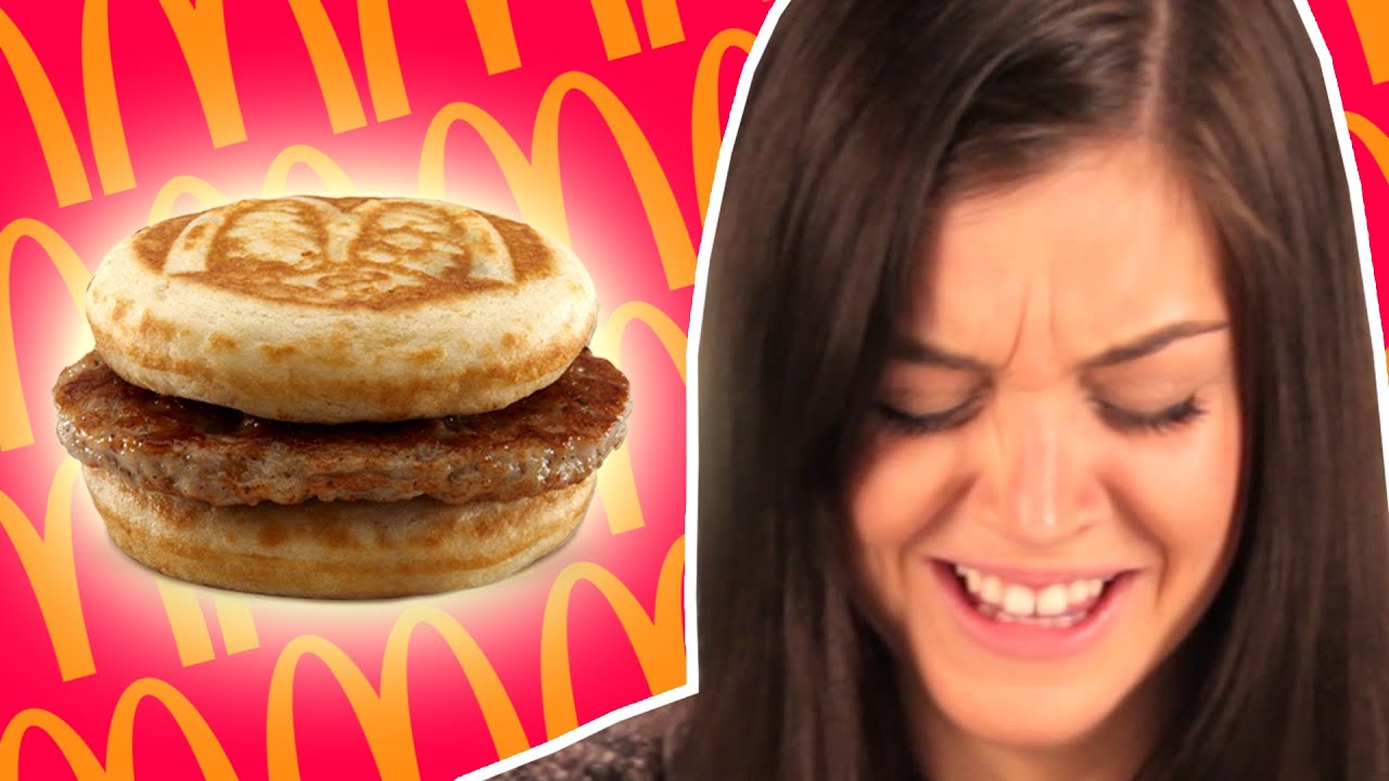 People Try McDonald's Breakfast For The First Time - YouTube