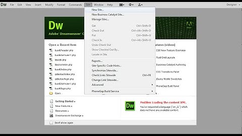 Hướng dẫn tạo site php trên Dreamweaver cs6 || Lập trình php
