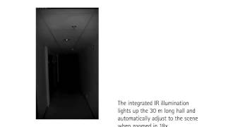 AXIS Q1765 LE with built in IR illumination for surveillance in the dark