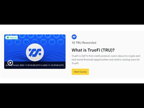 What is TrueFi Answers (TRU) - Binance Academy - YouTube