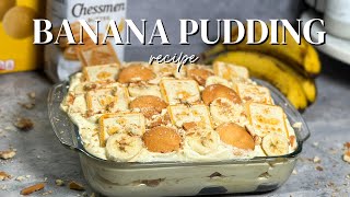 Quick And Easy No Bake Banana Pudding | Homemade Banana Pudding