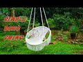 Part 1: Macrame tutorial: simple Boho swing -  macrame single ring hanging chair