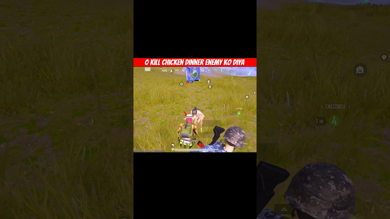 0 kill chicken dinner Diya enemy ko Diya 